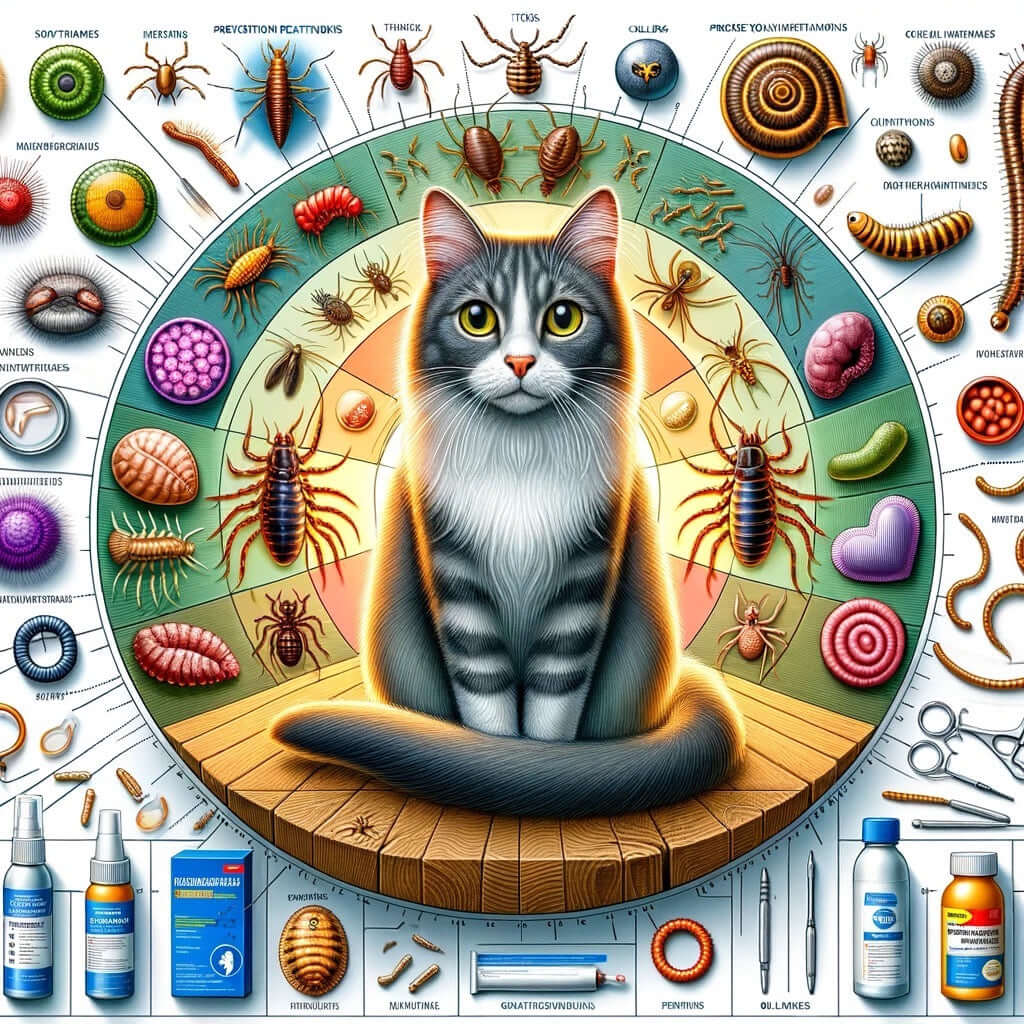 Les parasites internes et externes chez les chats : prévention et traitement