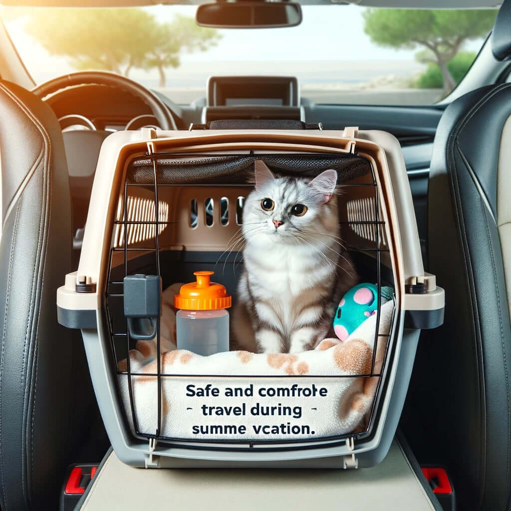 Voyager avec son chat pendant les vacances d'été