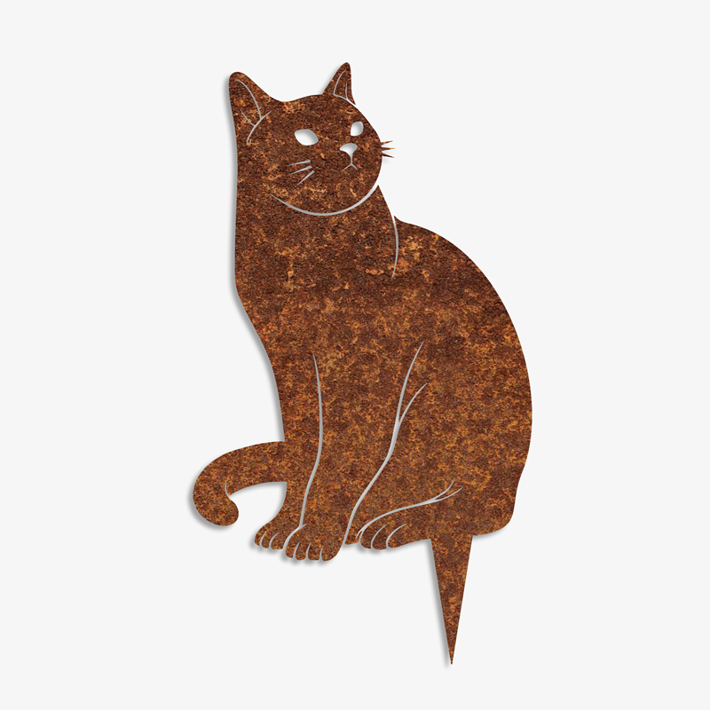 Silhouette « Chat » – Décoration métal pour jardin & terrasse