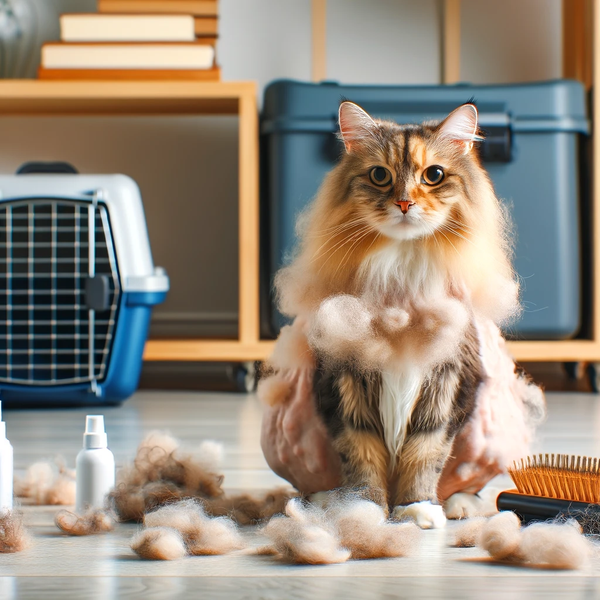 Comprendre et traiter la perte de poils excessive chez les chats