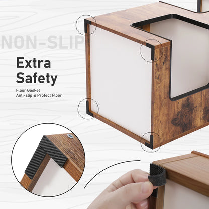 Arbre à chat multi-niveaux moderne – Griffoir, coussins doux et jouets interactifs