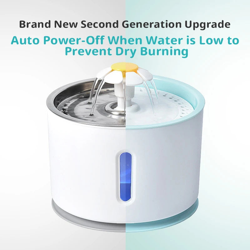 Fontaine à eau pour chat - Circulation d'eau entièrement automatique