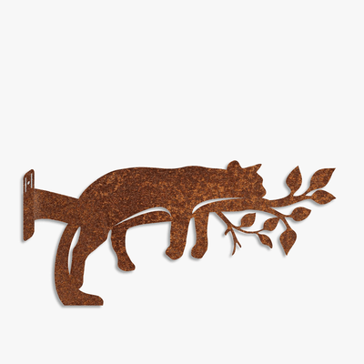 Chat “Siesta” – Silhouette décorative en métal pour jardin et terrasse