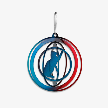 Chat 3D Exclusive – Sculpture métal pour arbre de Noël