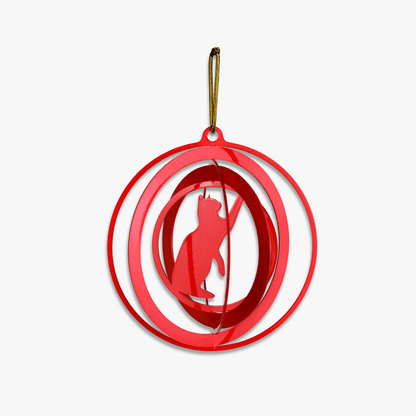 Chat 3D Exclusive – Sculpture métal pour arbre de Noël